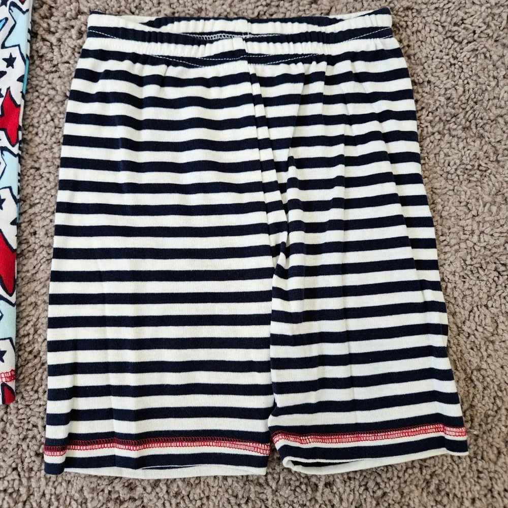 Gymboree Pajama Set Kids Size 5 Blue Red White NEW Star Stripes Patriotic Cotton